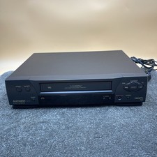 Mitsubishi HS-721V(B) VCR VHS Video Cassette Recorder NTSC Playback - No Remote