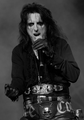 Alice cooper monochrome photo - cooper,
