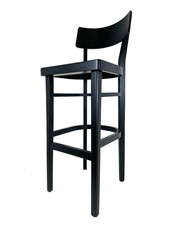 Black Wooden Bar Stool Home
