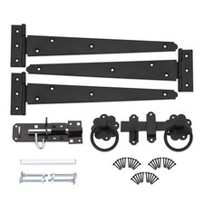 Tee Hinges (3) 12" Ring Latch