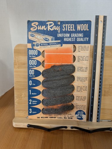 Vintage sun ray - steel, wool