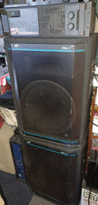 Peavey Hisys 2 PA Speakers DJ Band Disco, black widow 15 inch plus Citronic Amp
