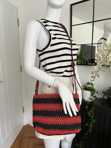 Striped crochet crossbody - m&s,