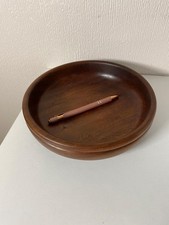 Rustic wooden round carved