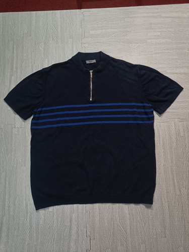 Mens half zip polo - , size