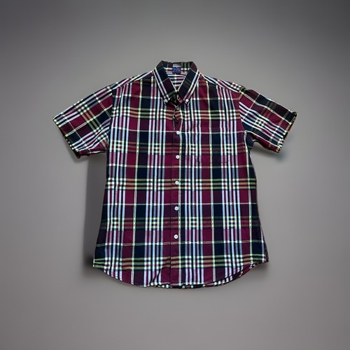 Burgundy check mod shirt - mod, –