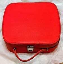 Vintage faux leather red