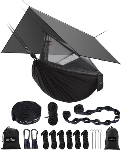 Portable double hammock - portable, with
