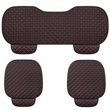 Car Seat Cover Leather Front Back Seat Cover Mat Breathable Protector Non-slip