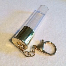 Eley cartridge cap glass nip - dram bottle Keyring Shooting Bag clay and game!!