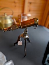 Brass Made Tripod Telescope Antique Style Based For Home Decor,Gifts & Use 6inch