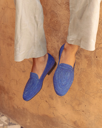 Men hand woven raffia - men's,
