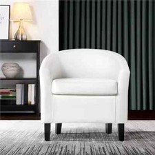 Tub chair velvet faux leather - velvet,