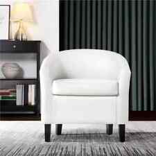 Tub Chair Velvet Faux Leather