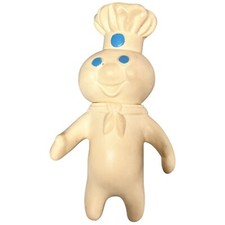 Vintage 1990s Pillsbury Dough Boy Soft Vinyl Doll Action Figure 7"
