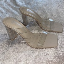 Zara Nude Clear Vinyl Strap