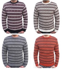 Mens Aztec Fairisle Jumper
