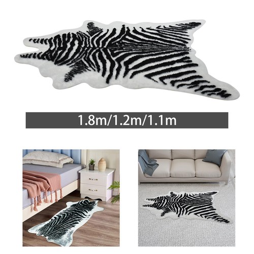 Faux zebra print rug birthday - zebra,