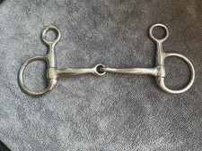 Hanging Cheek Jointed Snaffle Horse Bit 5.5” 14cm Good Used Condition