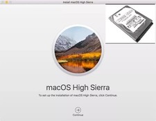 APPLE OS X HIGH SIERRA MACBOOK PRO MAC 120GB 250GB 500GB 1TB 2.5" HARD DRIVE