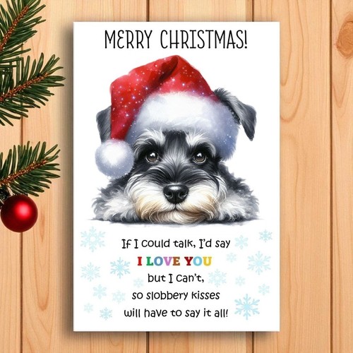 Miniature schnauzer christmas - miniature,
