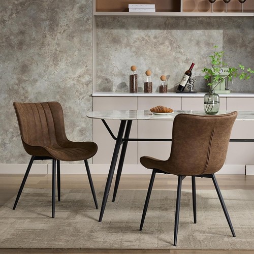 Brown dining chairs - brown,