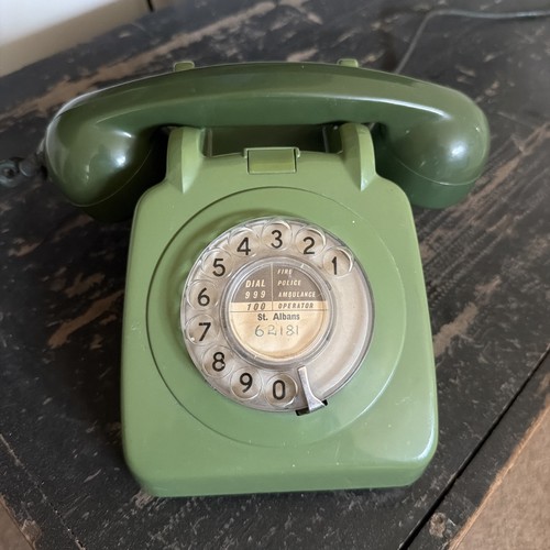 Vintage rotary dial green - dial,