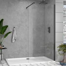 Matt black walk wet - in, room