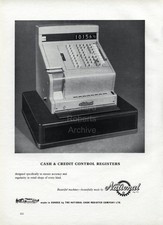Original 1957 advert for Cash & Credit Control Register "National"