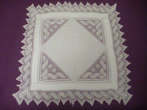 Vintage white cut - cut, out