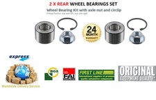 2x Rear Axle WHEEL BEARINGS