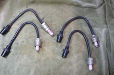 MOD  screened Land rover spark plug adaptors leads ss18 spark plug isolators X4