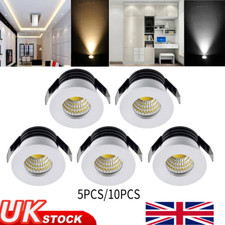 5/10X LED Recessed Small Ceiling Lights Cabinet Mini Spot Downlight 3W Minispot