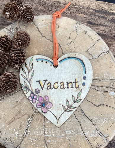 Handmade toilet engaged vacant - handmade,