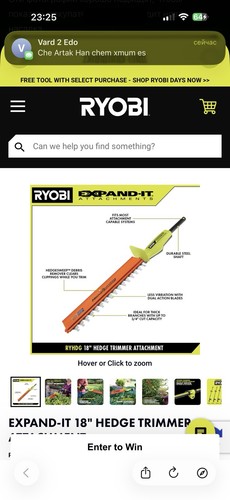 Ryobi expand hedge - ryobi, expand-it