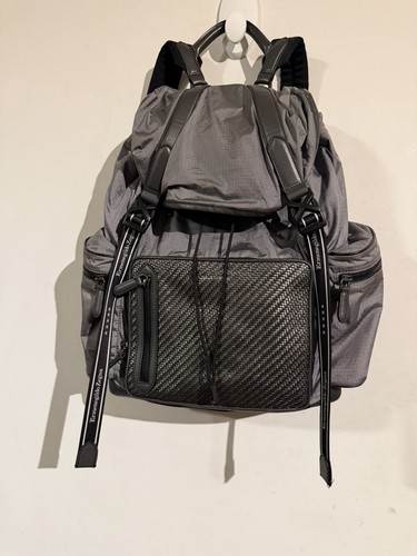 Zegna gray graphite rucksack - zegna,