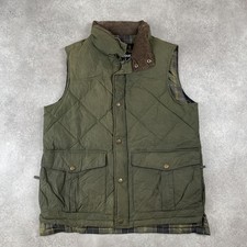 Barbour Lowerdale Gilet Mens Small Gilet Hunting Quilted Vest, Olive Green