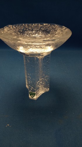 Crystal orrefors pedestal - crystal, ice