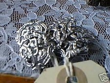 Set of 6 silver buttons London