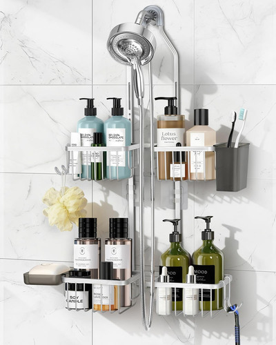 Adjustable shower caddy - adjustable,