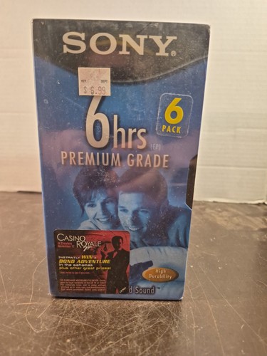 Sony 120 hrs vhs - t-120, 6
