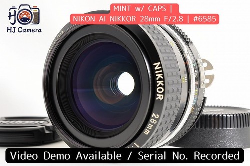 Mint caps nikon ai nikkor - [mint, w/caps]