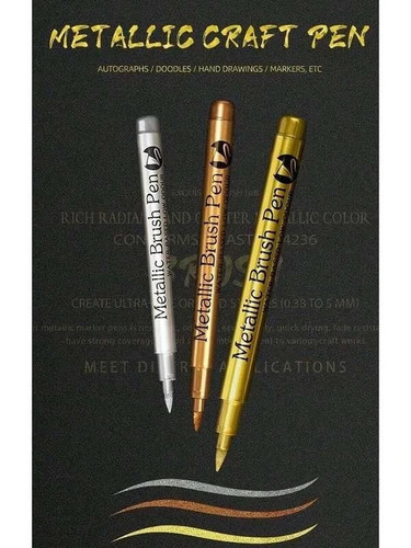 Metallic marker pens set of - metallic,