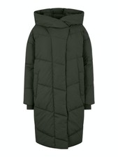 Ladies Green Long Hooded