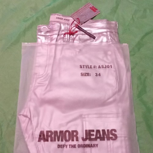 New armor jeans silver - new,
