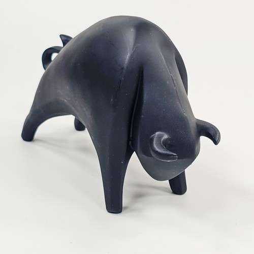 Modern abstract bull statue - modern,