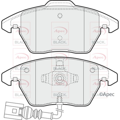 Brake pads set for skoda - pads,