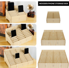 Mobile Phone Storage Box Compartment Holder Shop Store Display Ply wood Retail