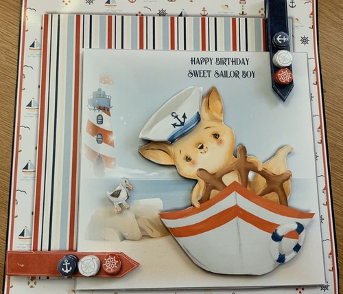Handcrafted birthday card - handcrafted,