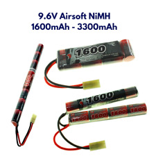 9.6V 1600-3300mAh NiMH Premium Airsoft AEG Battery packs with custom connector